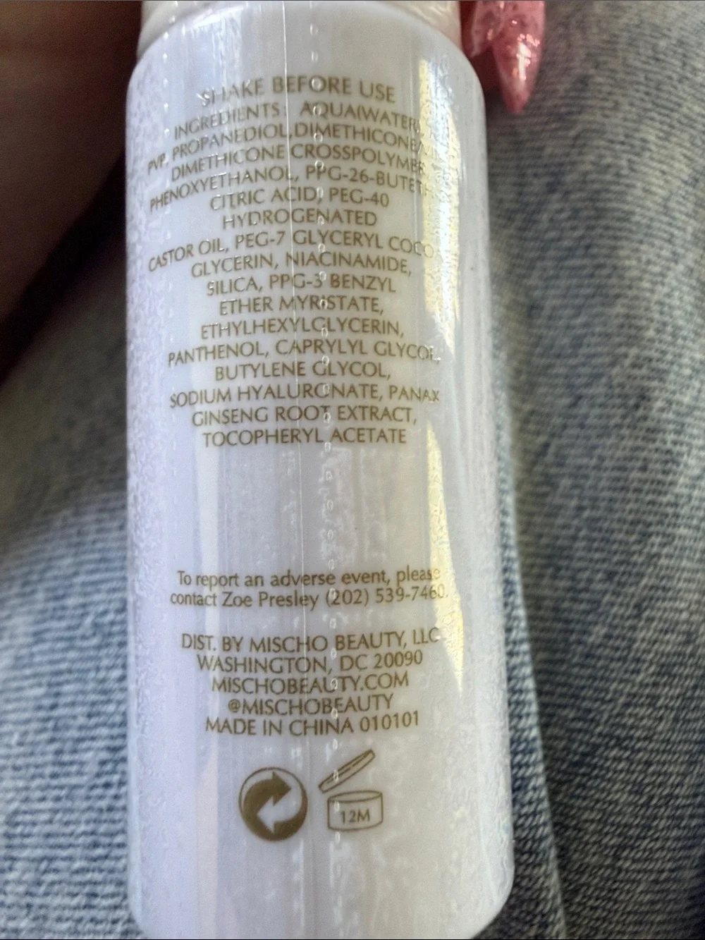 Mischo Setting Spray – Lightweight Makeup Finisher